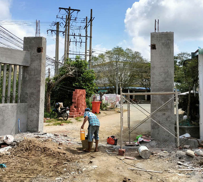 Hướng dẫn xây trụ cổng nhà đẹp để lắp đặt cổng nhôm đúc